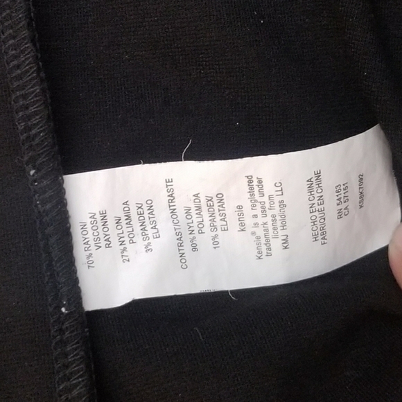 KENSIE Lace Inset Ponte Sheath Dress - Picture 7 of 7